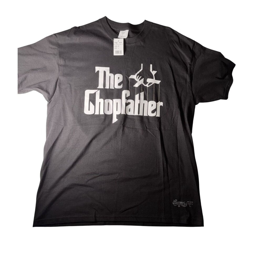 The Chopfather No Fear Cotton Graphic Tee Black Large
